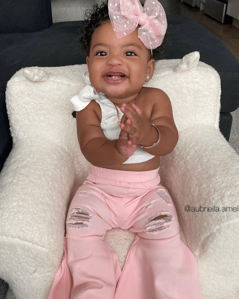 Barbie Denim Bell Bottoms | Distressed Pink