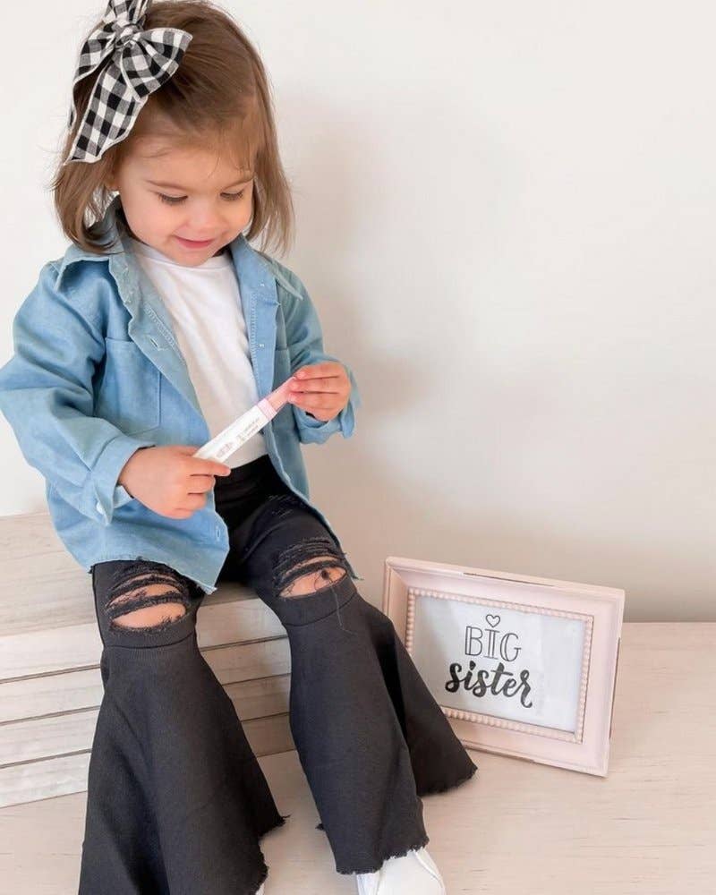 Barbie Denim Bell Bottoms | Distressed Black